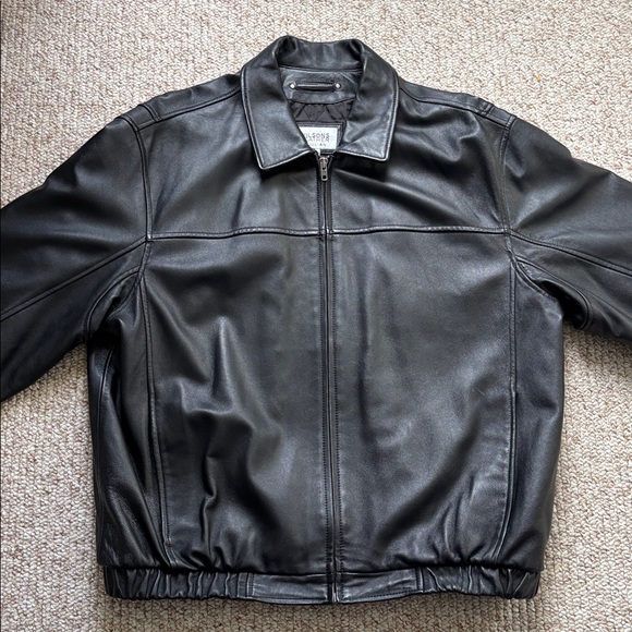 Wilson Leather Black Leather Jacket sz XL - Picture 3 of 16